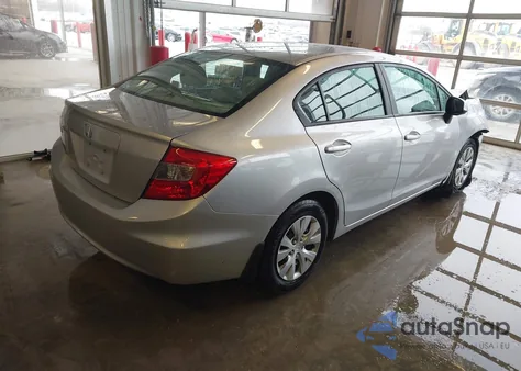 2012 Honda Civic Lx from USA, damaged, VIN 19XFB2F51CE104267